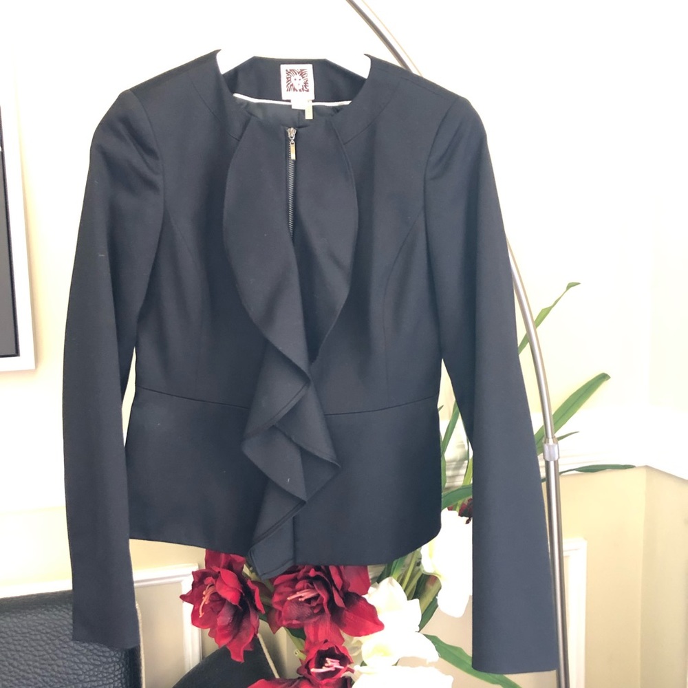 ANNE KLEIN Black Classic Blazer, size 0